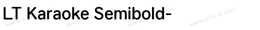 LT Karaoke Semibold字体转换